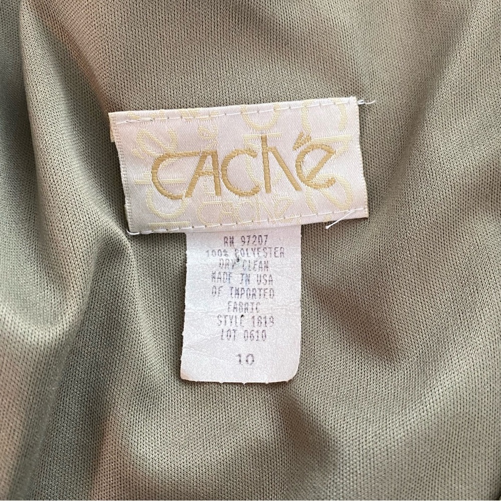 Cache Y2k Green Python Maxi Skirt Set - image 4